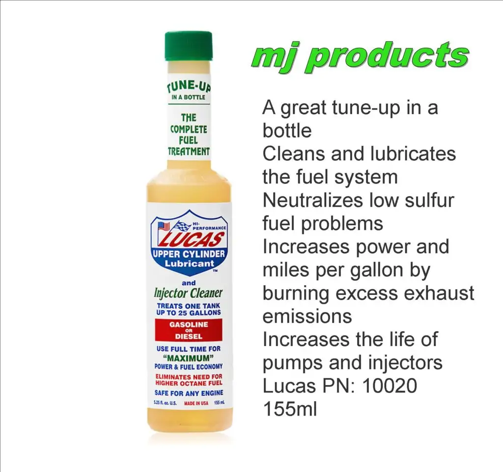 LUCAS OIL Injector Cleaner, 5.25 oz. Bottle 10020