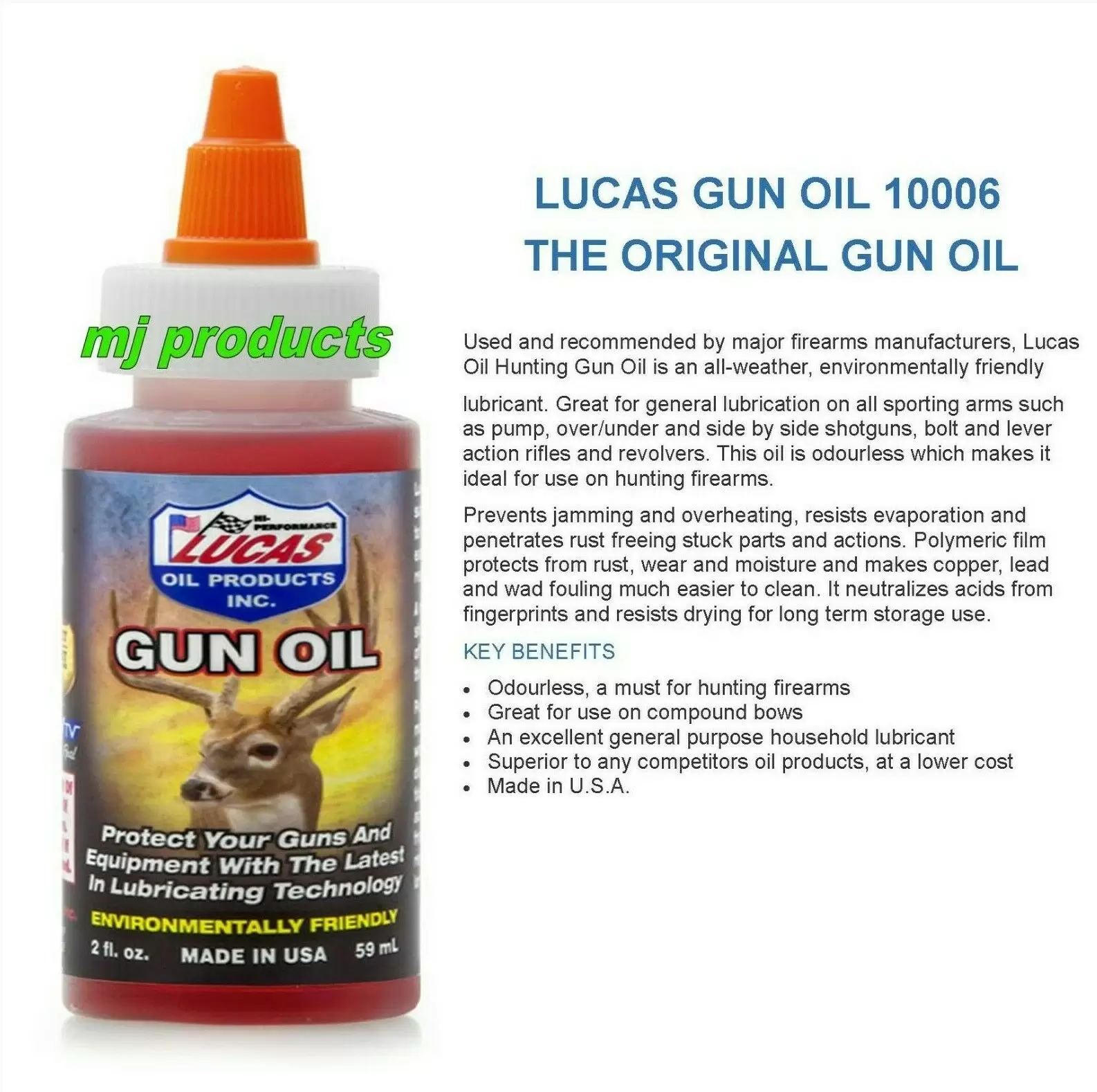 Lucas Oil Products Gun Oil 10916
