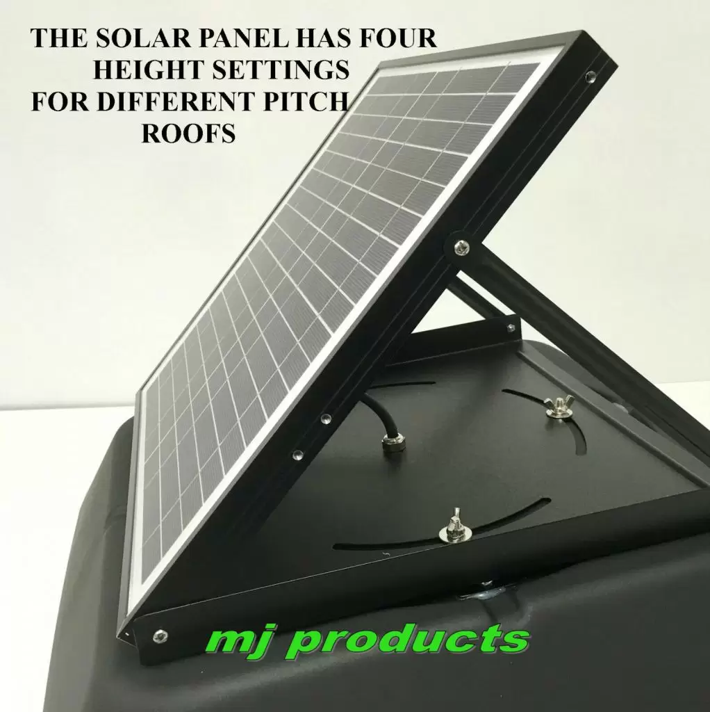 Solar roof vent, exhaust fan, ventilator, extractor, ventilation, 60 watt  solar panel - MJ Products, Solar Fans & Lights, Vehicle Accessories, Auto-Transmission Parts